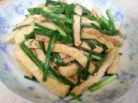 简单的豆干炒韭菜