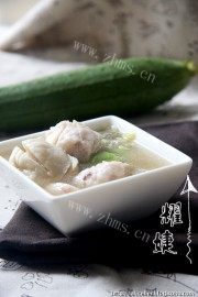 美味的丝瓜浸鱼丸