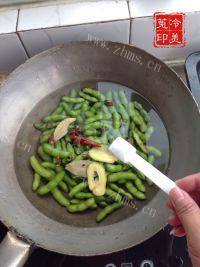 下酒菜盐水毛豆做法图解6)