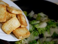 美味的白菜豆腐做法图解5)