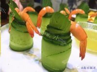 自制薄荷青瓜鲜虾卷做法图解5)