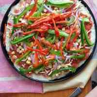 鲜蔬鸡肉披萨#新鲜从的做法图解二十一
