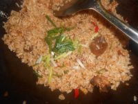 美味辣子鸡炒饭做法图解5)