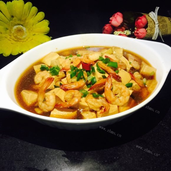 好吃的虾仁豆腐
