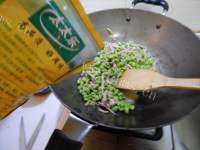 家常菜毛豆炒肉丝