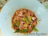 美味的腐乳豆豉蒸鸡做法图解4)