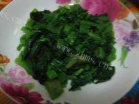 家常菜蛋酱菠菜做法图解6)