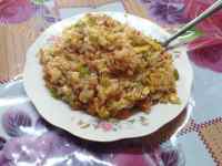 美味的西红柿蛋炒饭