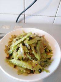家常菜干煸苦瓜
