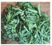 自制茼蒿炒豆渣做法图解5)
