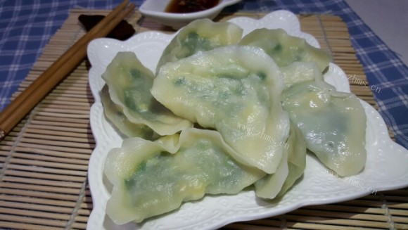 诱人的韭菜鸡蛋饺子