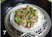 美味的豉汁排骨蒸陈村粉做法图解7)