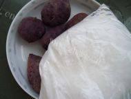 DIY美食派紫薯糯米饼做法图解1)