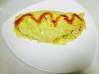 色泽鲜亮的蛋包饭做法图解11)