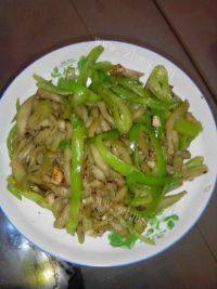 家常菜青椒炒茄子
