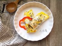自制黑芝麻鸡蛋饼