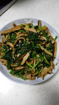家常菜韭菜炒香干