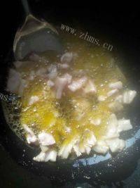家常菜有机花菜炒肉片做法图解3)