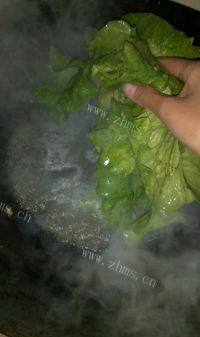白灼生菜做法图解2)