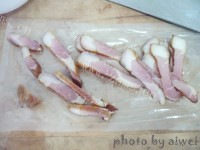 家常菜蒜薹炒腊肉做法图解2)