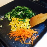 美味的杂菜炒饭做法图解5)