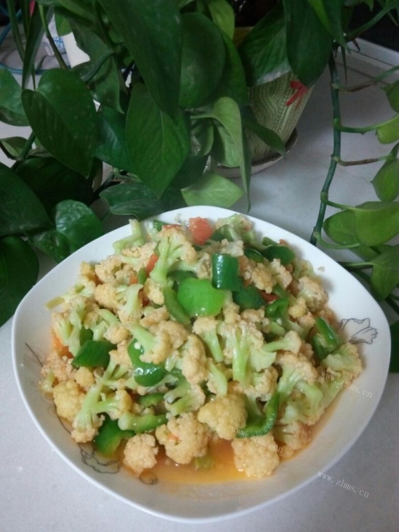 番茄炒菜花