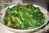 美味的豆豉油麦菜做法图解8)