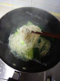 秀色可餐的青菜面条做法图解9)