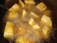 家常菜素烧茄子做法图解4)