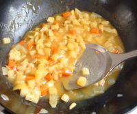 美味鸡肉微辣咖喱饭做法图解15)
