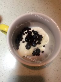 自制蓝莓奶昔做法图解3)