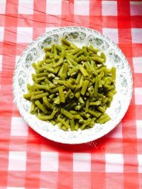 家常菜酸豆角炒鸡胗做法图解6)