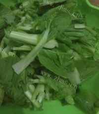 家常菜香菇青菜做法图解1)