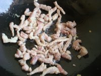 家常菜肉丝炒茭白做法图解3)