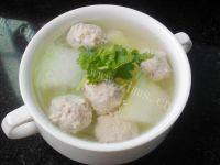 美味的冬瓜汆丸子