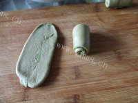 抹茶玫瑰花饼做法图解10)