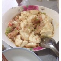 虾蓉蒸豆腐做法图解8)