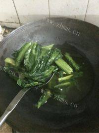 蒜蓉苦麦菜汤做法图解4)