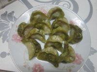 自制美食翡翠饺子