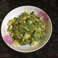 家常菜凉瓜炒蛋做法图解15)