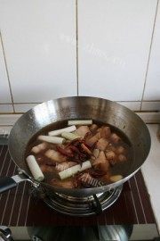 栗子红烧肉做法图解3)