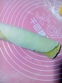 自制南瓜双色馒头做法图解6)