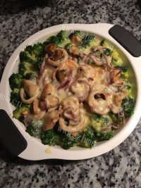 美味的海鲜焗饭