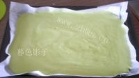 美味的春の菜汁蛋糕卷做法图解12)