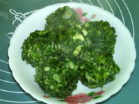 咸鲜的蒸茼蒿丸子做法图解12)