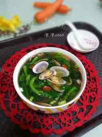 鲜美豌豆苗花甲汤做法图解7)