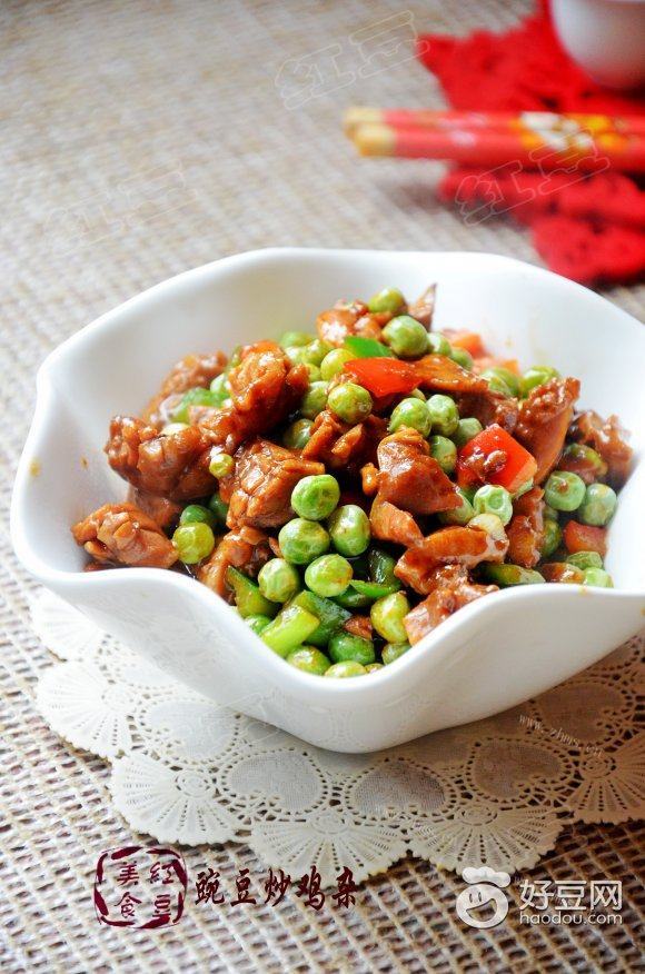豌豆炒鸡杂