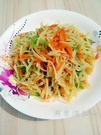 家常菜素炒土豆丝