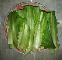 美味的豆豉油麦菜做法图解1)