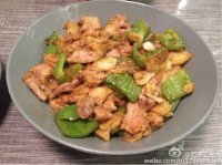 家常菜过油肉土豆片